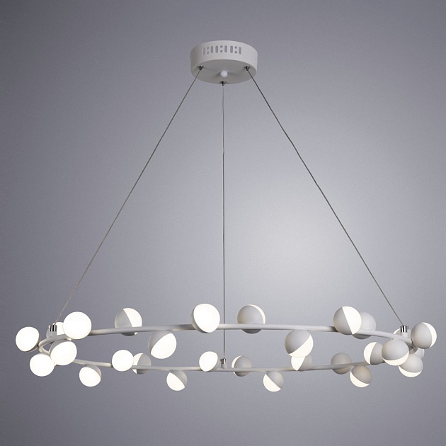Подвесная светодиодная люстра Arte Lamp Dexter A3619SP-30WH изображение 2 Подвесная светодиодная люстра Arte Lamp Dexter A3619SP-30WH Фото № 2