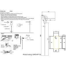 Бра Crystal Lux Loro AP1 V2 Black 1