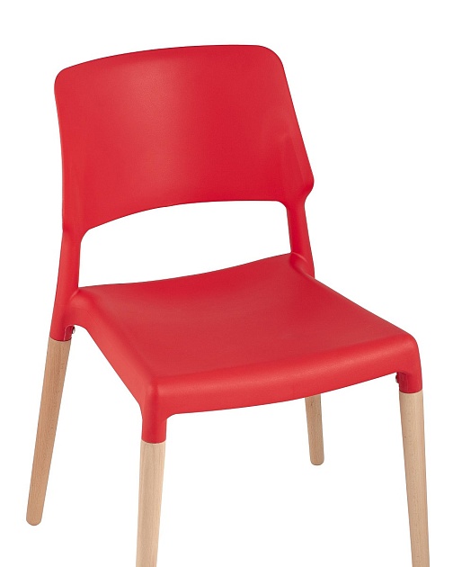 Кухонный стул Stool Group BISTRO красный с деревян. Ножками 8086 RED изображение 5 Кухонный стул Stool Group BISTRO красный с деревян. Ножками 8086 RED Фото № 5