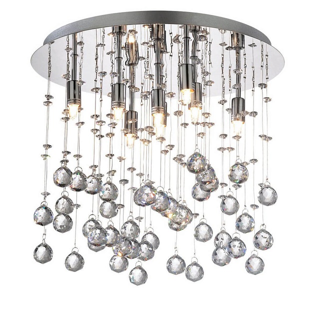Потолочный светильник Ideal Lux Moonlight PL8 Cromo 077796 изображение Потолочный светильник Ideal Lux Moonlight PL8 Cromo 077796 Фото №