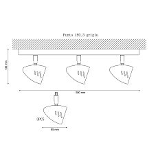 Спот Lucia Tucci Punto 193.3 Grigio 1
