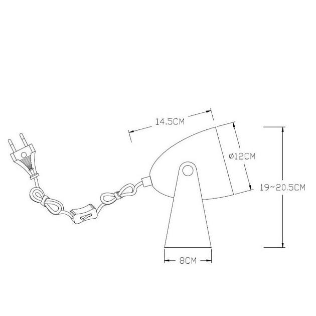 Настольная лампа Lucide Chago 45564/01/36 Фото № 3
