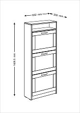 Обувница Шведский Стандарт Сириус 60х143 2.02.10.440.3 4