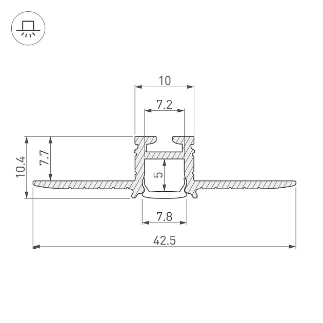 Профиль Arlight Pik-F-Hide-2000 030563 Фото № 2