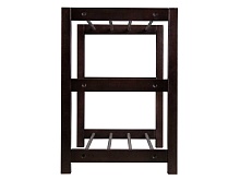 Обувница Мебелик Дольче темно-коричневый/металлик 004969 1