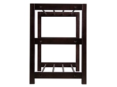 Обувница Мебелик Дольче темно-коричневый/металлик 004969 1