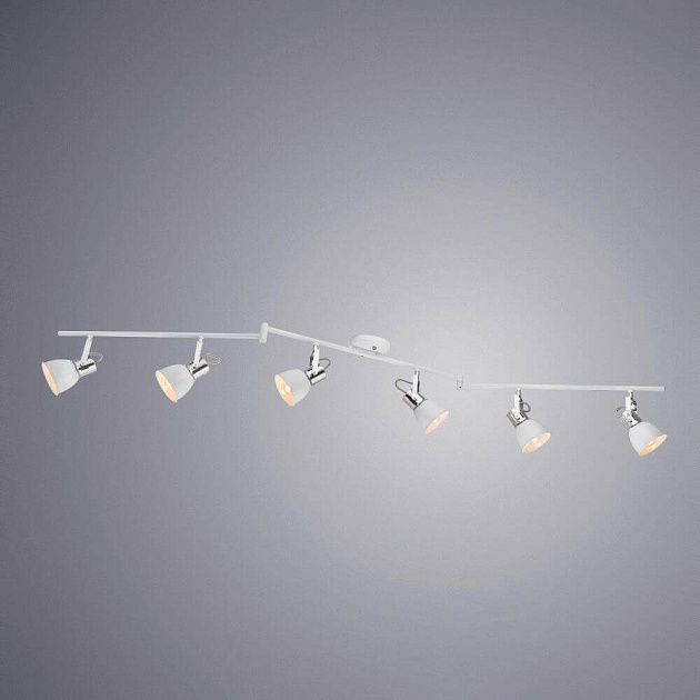 Трековая система Arte Lamp A1677PL-6WH изображение 2 Трековая система Arte Lamp A1677PL-6WH Фото № 2