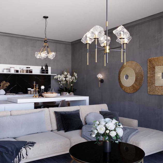 Подвесная люстра Odeon Light Loft Stono 4789/5 изображение 5 Подвесная люстра Odeon Light Loft Stono 4789/5 Фото № 5