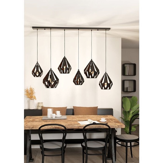 Подвесная люстра Eglo Carlton 1 43846 Фото № 3