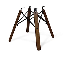 Стул Sheffilton SHT-ST35/S70 горчичный/темный орех/черный 3801796404 2