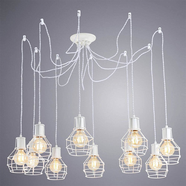 Подвесная люстра Arte Lamp A9182SP-10WH Фото № 4