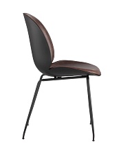 Барный стул Stool Group Турин со спинкой коричневый экокожа черные ножки 9329C BROWN 1