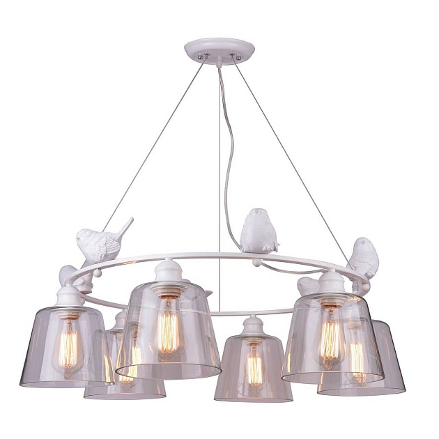 Подвесная люстра Arte Lamp Passero A4289LM-6WH Фото № 