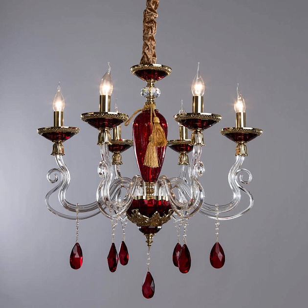 Подвесная люстра Divinare Simona 5125/10 LM-6 Фото № 4