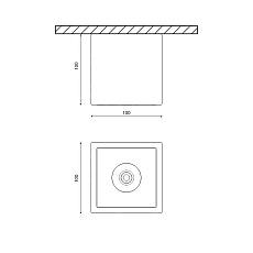 Потолочный светодиодный светильник DesignLed DL-SPL SPL-CB-18-WH-WW 002328 1