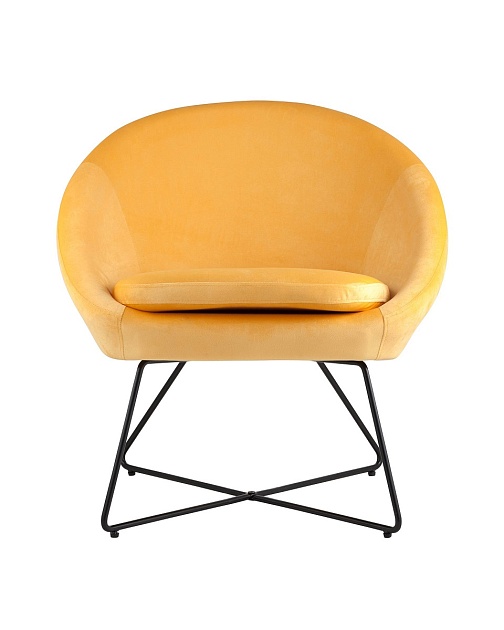 Кресло Stool Group Колумбия вельвет оранжевый DOUMBIA HLR-22 Фото № 5