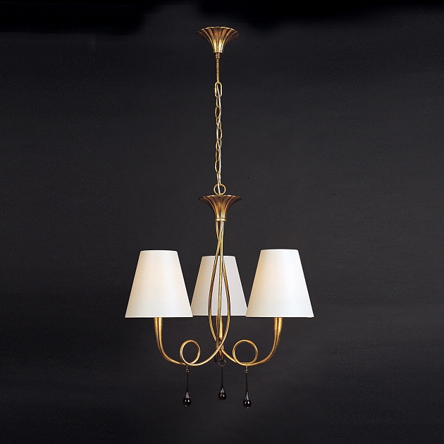 Подвесная люстра Mantra Paola Painted Gold 3542 изображение 2 Подвесная люстра Mantra Paola Painted Gold 3542 Фото № 2