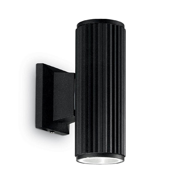 Уличный настенный светильник Ideal Lux Base AP2 Nero 129433 Фото № 