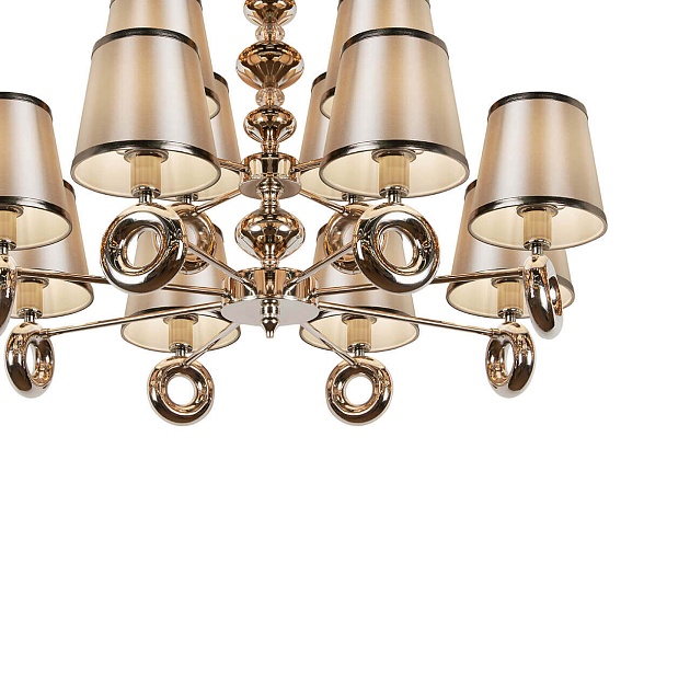 Подвесная люстра iLamp Brooklyn P2401-8+4 Nickel изображение 2 Подвесная люстра iLamp Brooklyn P2401-8+4 Nickel Фото № 2