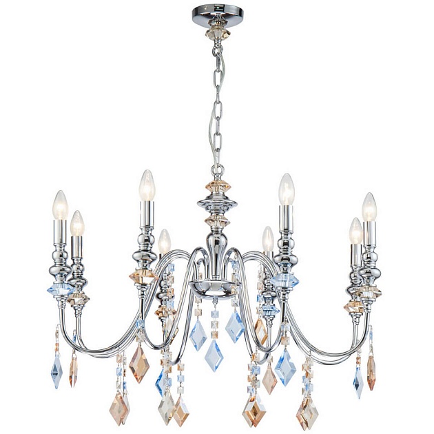 Подвесная люстра Lucia Tucci Maya 4450.8 Chrome Фото № 
