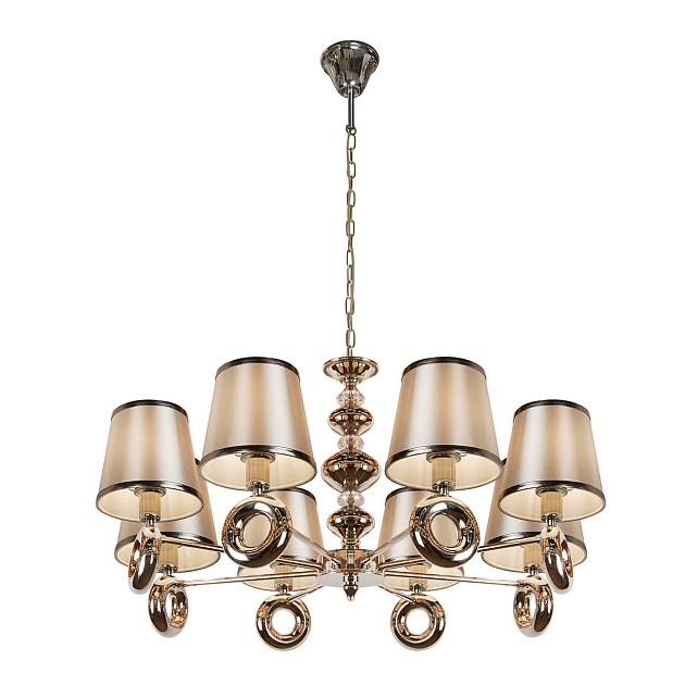 Подвесная люстра iLamp Brooklyn P2401-8 Nickel изображение 4 Подвесная люстра iLamp Brooklyn P2401-8 Nickel Фото № 4