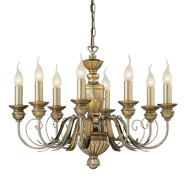 Подвесная люстра Ideal Lux Firenze Sp8 Oro Antico 020839 изображение Подвесная люстра Ideal Lux Firenze Sp8 Oro Antico 020839 Фото №