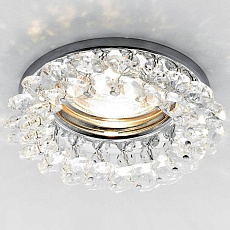 Встраиваемый светильник Ambrella light Crystal K206 CL/CH 1