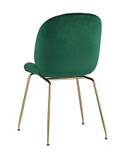 Барный стул Stool Group Турин со спинкой бархат изумрудный золотые ножки 8329C GREEN 3