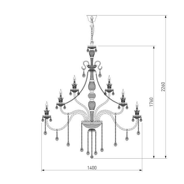 Подвесная люстра Bogates 336 Strotskis изображение 2 Подвесная люстра Bogates 336 Strotskis Фото № 2