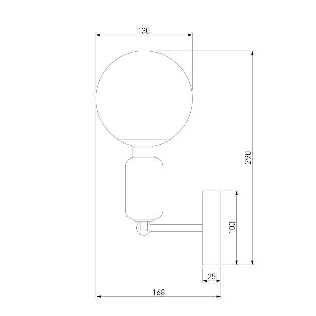 Бра Eurosvet Bubble 50251/1 черный изображение 2 Бра Eurosvet Bubble 50251/1 черный Фото № 2
