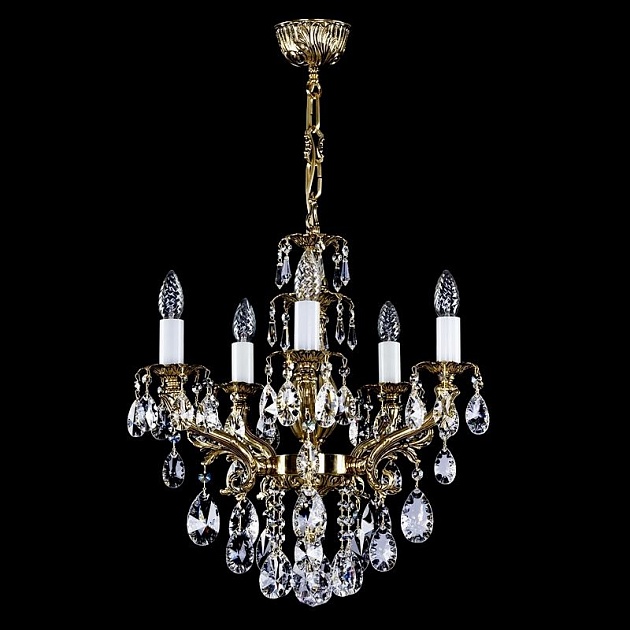 Подвесная люстра Artglass Etela V. Brass Antique CE Фото № 