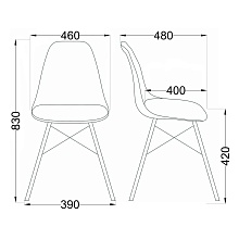 Кухонный стул AksHome Kord зеленый, пластик 63179 1