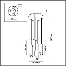 Подвесная люстра Odeon Light SHINY 5061/32L 2