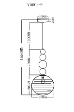Подвесной светильник Moderli Arti V10914-P 1