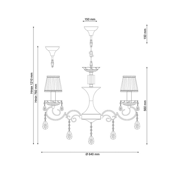 Подвесная люстра Lucia Tucci Il Bello 121.6 изображение 2 Подвесная люстра Lucia Tucci Il Bello 121.6 Фото № 2