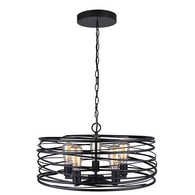 Подвесная люстра Toplight Carol TL1187H-05BK Фото № 