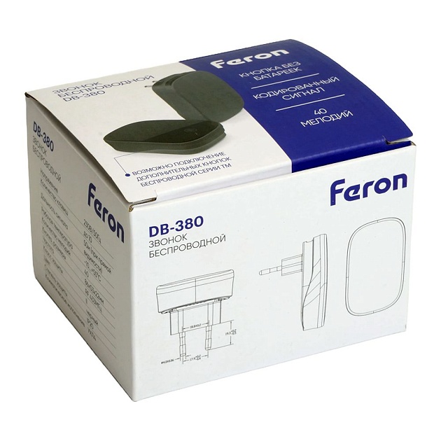 Звонок беспроводной Feron DB-380 48945 изображение 2 Звонок беспроводной Feron DB-380 48945 Фото № 2