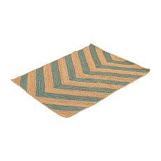 Ковер Tkano из джута с вставками зеленого цвета из коллекции Ethnic, 120х180 см TK22-DR0020 1