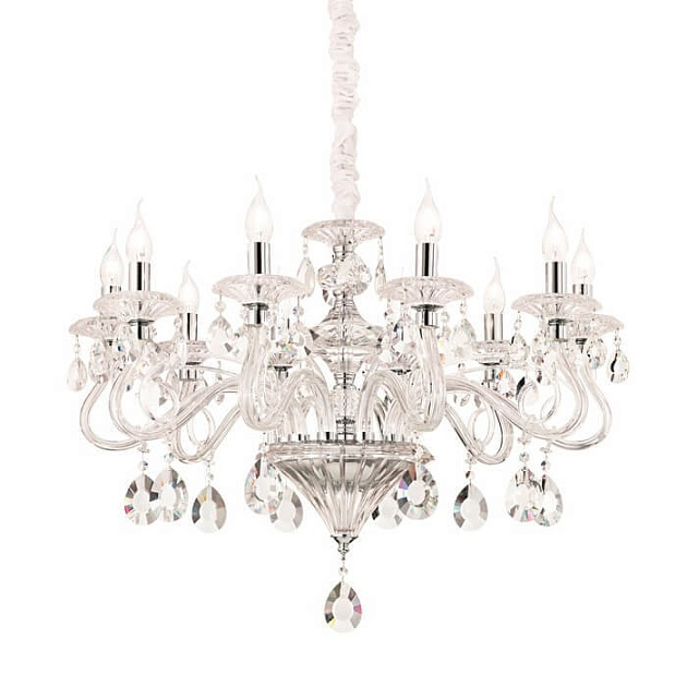 Подвесная люстра Ideal Lux Negresco SP10 Trasparente 141060 Фото № 