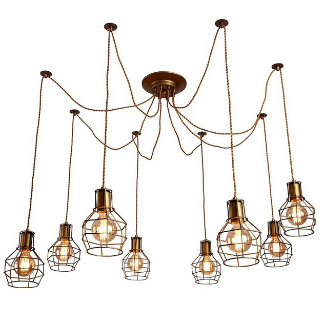 Подвесная люстра Arte Lamp 75 A9182SP-8BZ изображение Подвесная люстра Arte Lamp 75 A9182SP-8BZ Фото №