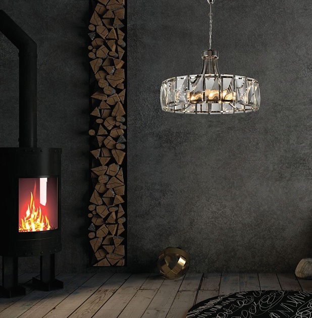 Подвесная люстра iLamp Panorama P2550-7 NIC изображение 3 Подвесная люстра iLamp Panorama P2550-7 NIC Фото № 3