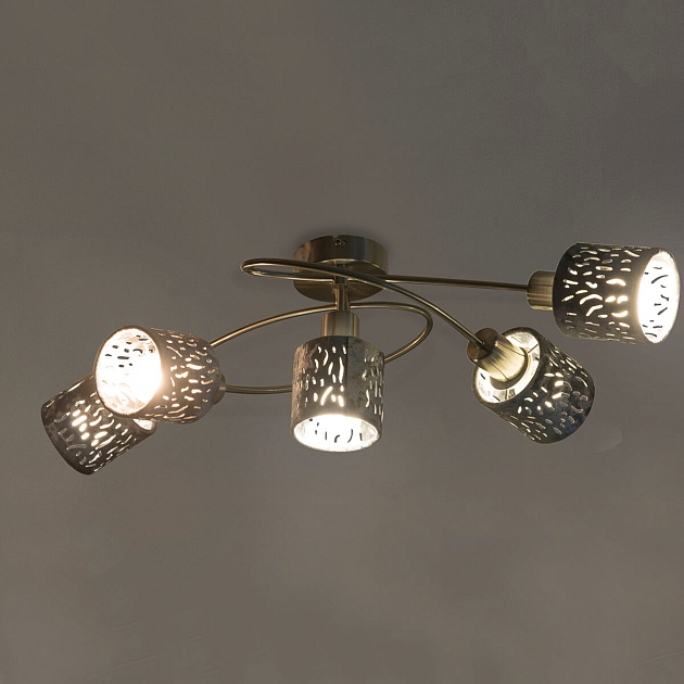 Потолочная люстра Globo Alys 54122-5 изображение 2 Потолочная люстра Globo Alys 54122-5 Фото № 2