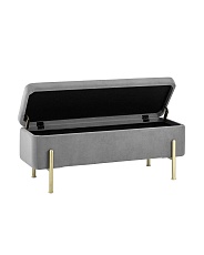Банкетка Stool Group Болейн с ящиком велюр серый 20A544VF-MOMO-38 1