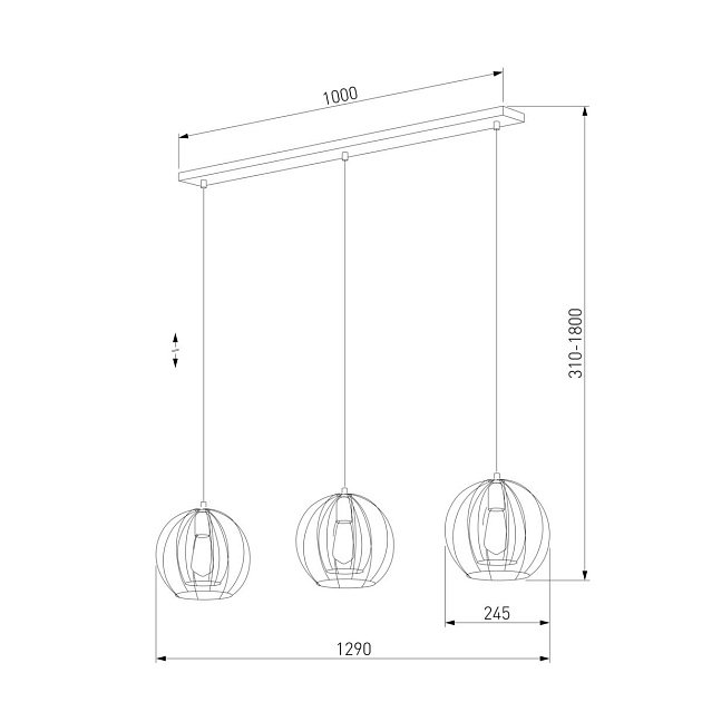 Подвесной светильник TK Lighting 6599 Jaula изображение 2 Подвесной светильник TK Lighting 6599 Jaula Фото № 2