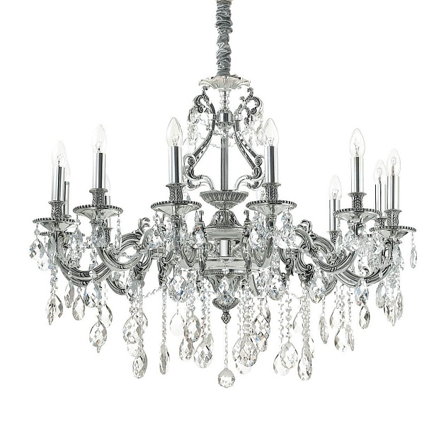 Подвесная люстра Ideal Lux Gioconda SP12 Argento 164953 изображение Подвесная люстра Ideal Lux Gioconda SP12 Argento 164953 Фото №