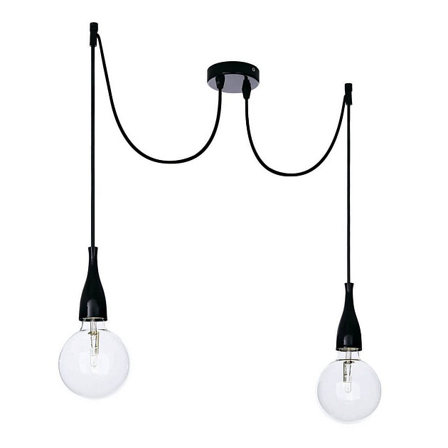 Подвесной светильник Ideal Lux Minimal SP2 Nero Opaco 112671 Фото № 