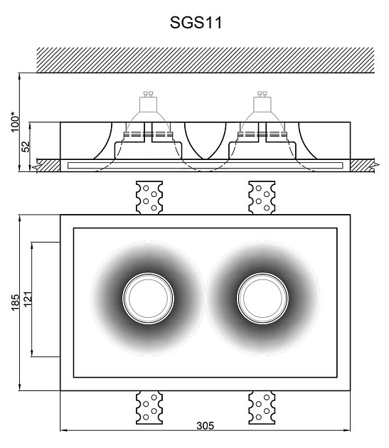 Встраиваемый светильник Artpole SGS11 изображение 3 Встраиваемый светильник Artpole SGS11 Фото № 3
