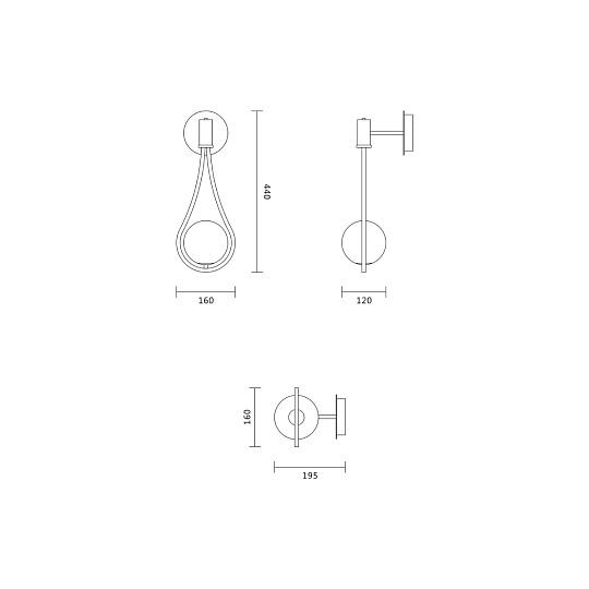 Бра Vele Luce Fleet VL5194W01 Фото № 4