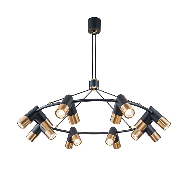 Подвесная люстра Indigo Doppio 11036/16P Black V000456 Фото № 