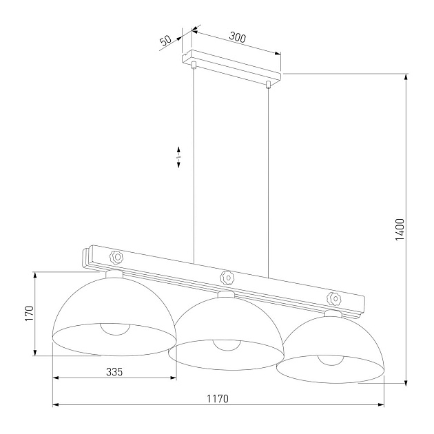 Подвесная люстра TK Lighting 1759 Oslo Фото № 2